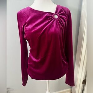 Elegant Magenta Long Sleeve Top by INC